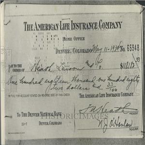 1935 Press Photo Neal Lawson America Life Insurance Co
