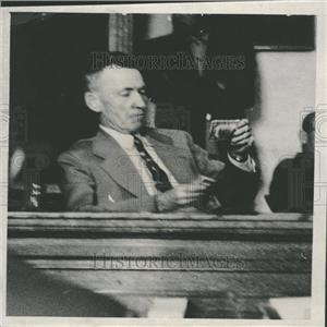 1940 Press Photo Ray Humphrey Chief investigator Herber