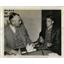1941 Press Photo Inspector Chris Nelson Questioning - RRW00423