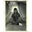 1987 Press Photo Charlotte Havens in her tent in her backyard in Terrytown.