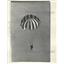 1966 Press Photo Hanging Below Parachute Sky Diver Descends To Landing Zone