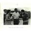 1995 Press Photo Fire Chief Thomas Stone & students Sherrie Smith & Earl Rhodes
