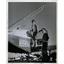 Press Photo Mrs Marion Bob Auburn poses plane traveling - RRW15931