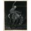 1948 Press Photo New York Bud Smith riding Bar None during MSG Rodeo NYC