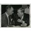 1944 Press Photo New York Frank Lawrence and EM Wilder at baseball meeting NYC