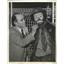 1955 Press Photo Actors Emmett Kelly, Henry Fonda for "Clown" - ftx02848