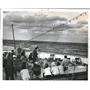 1968 Press Photo Shooting clay pigeons from the deck of the Cabo Izarra