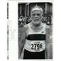 1986 Press Photo Robert Carruth, 62-year-old Runner - cvb49259
