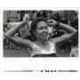 1986 Press Photo Marathon Winner Jane Buch at finishline - cvb49823