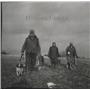 1954 Press Photo Mr. and Mrs. Les Charboutet, Al Jutrash on rabbit hunt