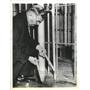 1937 Press Photo Herbert Paddock Superintendent holds - RRX87519