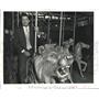 1986 Press Photo William A Hines on carousel at City Park - nob45288