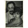 1987 Press Photo Lisa & father Manual Jimenez of Honduras at Baptist Hospital