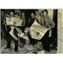 1941 Press Photo  Daily News Worker Strike CIO Caster