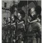 1978 Press Photo Swiss Guards in Ceremony, Vatican City, Rome, Italy - mjc40606
