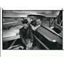 1988 Press Photo Charles Reed Jr and Gretchen Reed in one of the antique plane