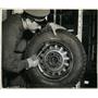 1942 Press Photo Electrical branding iron by the Goodyear Tire & Rubber Co,