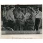 1957 Wire Photo Police Muller watches the investigation of the dynamite bombing