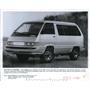1987 Press Photo Toyota Van with four-wheel drive & double-wishbone suspension