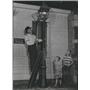 1950 Press Photo Replica of the past. Old street lamp