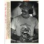1987 Press Photo Andouille Festival- Allen Kagey at "Bank-A-Ball" - noa16684