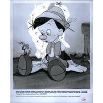 1981 Press Photo Pinocchio Jimmy Cricket Walt Disney - RRU61819