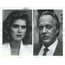 1988 Press Photo Actors Brooke Shields And Howard Hesseman In "The Diamond Trap"