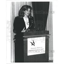 Press Photo Actress Brooke Shields being honored at a dinner for substance abuse