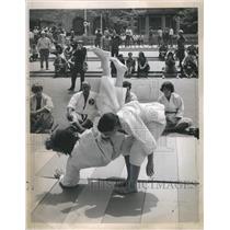 1972 Press Photo Self Defense Tangle Sponsored By Boston Pks-Karate/Judo/ Aikido