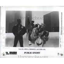 1991 Press Photo Public Anemy Chuck D Terminator X Flav - RRS20347