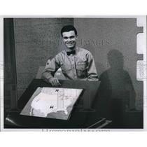 1965 Press Photo Don Webster, TV Meteorologist