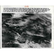 1968 Press Photo View from X-15 research aircraft over 100.000 ft of altitude