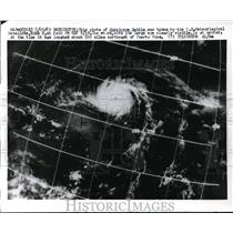 1969 Press Photo Hurricane Debbie by US Meteorologic Satellite