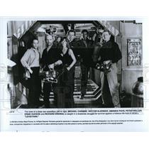 1989 Press Photo Michael Carmine, Hector Elizondo, and Amanda Pays in Leviathan