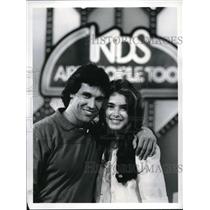 1978 Press Photo Host Randy Hamilton, Brooke Shields on Kids Are People Too