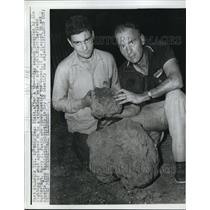 1962 Press Photo Streaking Meteor Subject for Examination