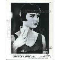 1984 Press Photo Louise Brooks in Diary of a Lost Girl