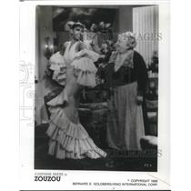 1989 Press Photo Josephine Baker in Zouzou