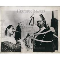 1956 Press Photo Bronze Monument to "Pinocchio"Collodi near Pescia (Tuscany).