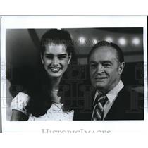 Press Photo Brooke Shields and Bob Hope in Bob Hope's Happy Birthday Homecoming