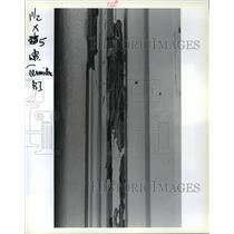 1993 Press Photo Door Frame Eaten by Termites at Arabi Elementary School