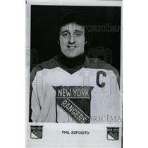 1977 Press Photo Phil Esposito New York Rangers Hockey - RRW73729