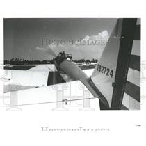 1987 Press Photo Susan Q restored US army 1943 plane.