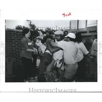 1988 Press Photo Abortion Protesters in Houston - hca03670