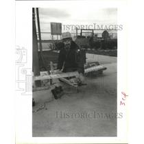 1989 Press Photo Radio Model Airplane Hobbyist Marvin Biano, Cullen Barker Park