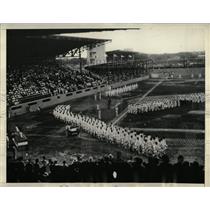 1934 Press Photo Eastern Olympic games opens athletes - RRX61695