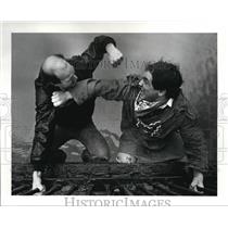 1986 Press Photo Stuntmen Ted Batchelor - cvb18082