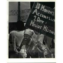 1990 Press Photo CSU Protest
 - cvb22418