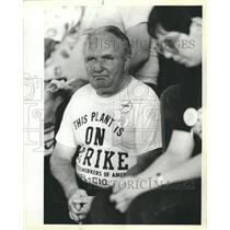 1984 Press Photo Siegfried Hein rally strikers Danly - RRW37065
