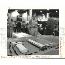 1994 Press Photo Model of proposed air cargo terminal-New Orleans International